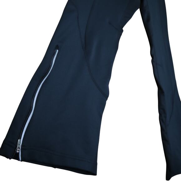 Nike Womens Boot Cut Sweatpants Size Medium Black Soccer Pants Zipper Hem - Picture 3 of 11